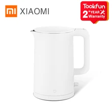 Электрический чайник XIAOMI MIJIA, нержавеющая сталь, быстрое закипание, самовар, изоляция, 1,5 л, 2021 Электрический чайник XIAOMI MIJIA, нержавеющая сталь, быстрое закипание, самовар, изоляция, 1,5 л, 2021