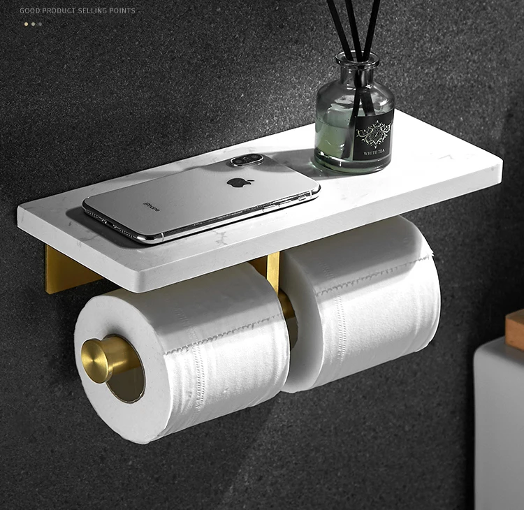 Porta Asciugamani Di Carta Autoportante Per Cucina - Base In Marmo Pesante, Asta In Alluminio, Altezza 28,7 Cm, Adatto A Rotoli Standard, Regalo Per La Casa - 5