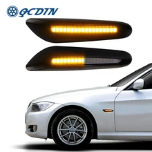 QCDIN per BMW serie 1/3/5 LED indicatore di direzione laterale indicatore di direzione ambra luce di segnalazione laterale per BMW E46 E36 X1 E84 X3 E83 X5 E53