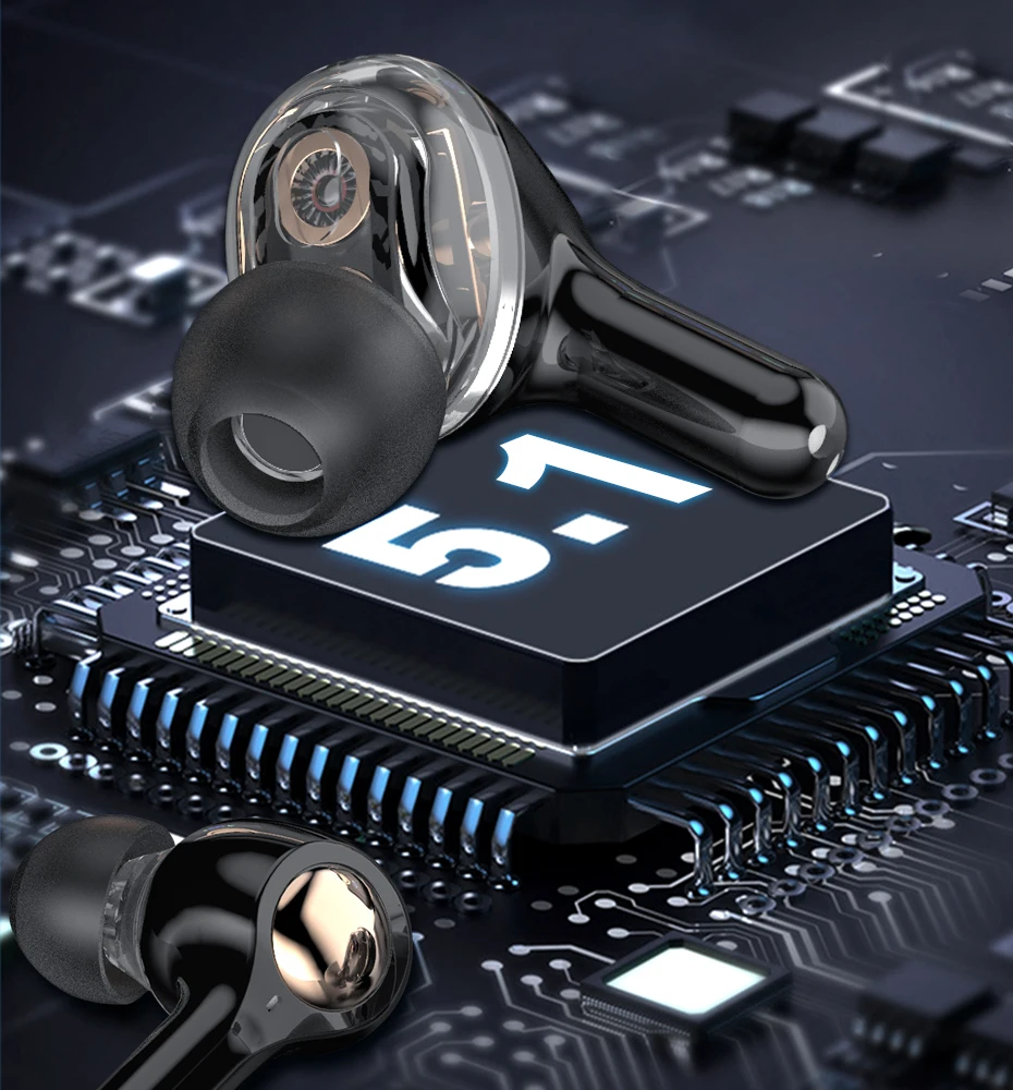 هندزفری دابل درایو وایرلس نویز کنسل ضد آب TiYiViRi Bluetooth Earbuds Double Drive 10 H88d4ca764a734bf68e83f831a0f581cca