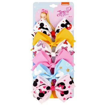 

6pcs/set Hairclips Baby Girl Hair Accessories 2020 Lovely jojo Bow Hairpins For Kids Princess Pin Barrettes Baby Headdress