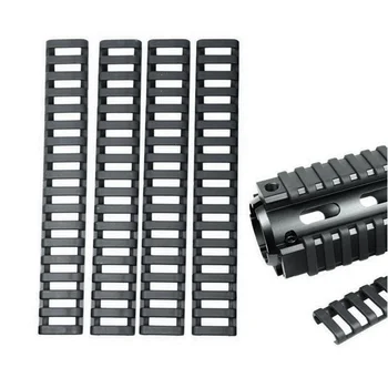

Outdoor Newest 4pcs New 18-Slot Picatinny Ladder Rail Panel Handguard Protector Resistant Cover Shape Rifle Handguard Heat