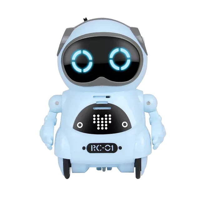11.5*6*15.5CM Speech Dialogue Sensing  Multi-function Music Smart Mini Alloy Robot Kids Toy Gift Alloy + plastic saft Material