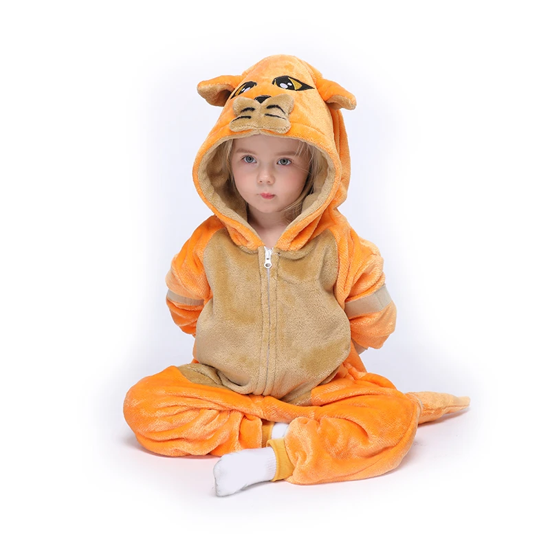 orange cat baby costume