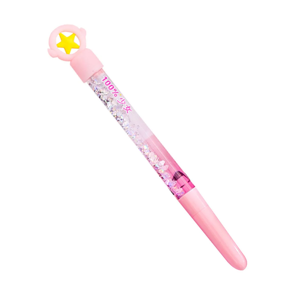 

Cute Star Gel Pens 0.38mm Kawaii Gradient Pens Glitter Crystal Neutral For Girl Writing School Office Supplies Stationery