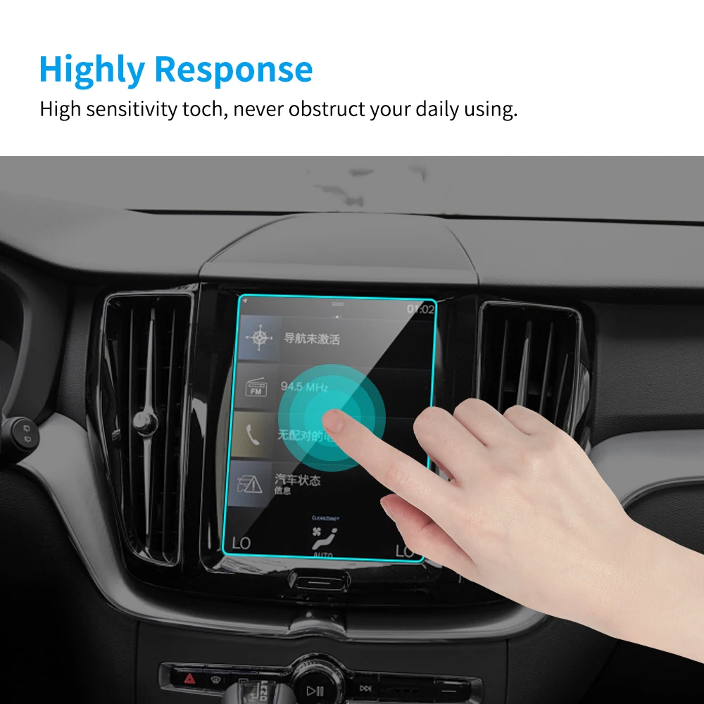 Автомобильный протектор экрана GPS навигации для Volvo XC60 2015 2019 внутреннее