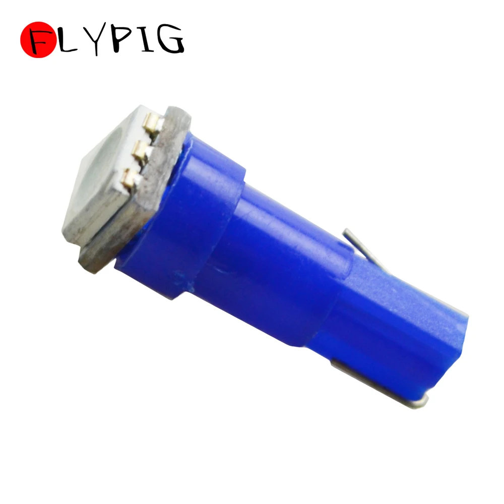 FLYPIG 10 шт. Автомобильный светодиодный светильник Ice Blue подходит T5 5050 Панель