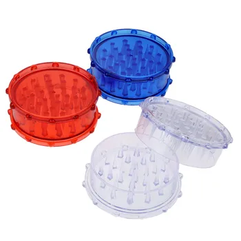 

1Pc Biggest Style Acrylic Smoking Grinders 100MM 2 Piece Sharp Shark Teeth Plastic Tobacco Herb Grinder Smoke Muller