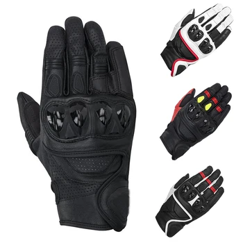 

Alpine Motorcycle Gloves Leather Celer Motorbike Short Gloves Racing Driving Motorcycle GP PRO Cowhide Touch Screen Gloves