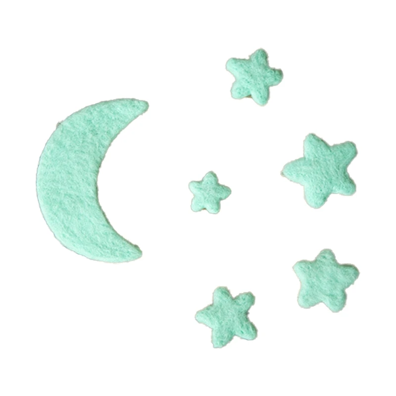 

Baby Newborn Infant Photo Shooting Photography Props Wool Felt Mini Moon Stars
