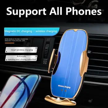 

1Pc Mobile Mount ABS Material Magnetic Suction Infrared Automatic Induction Car Wireless Charger