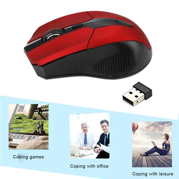 

2.4G Optical Wireless Mouse 5 Buttons for Computer Laptop Gaming Mice with USB Receiver VH99