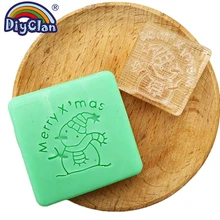 Рождество Снеговик мыло штамп Diy Набор для мыловарения на заказ ручной работы мыло отпечаток узор Z0176XR