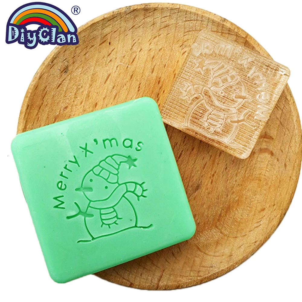 

Christmas Snowman Soap Stamp Diy Soap Making Tools Custom Handmade Soap Imprint Pattern Z0176XR