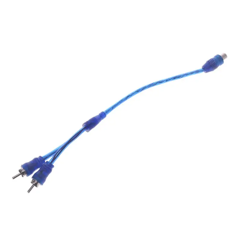 

1 Female RCA 2 Male Splitter Connector Stereo Audio Signal Adapter Cable Wire U50D for PS4