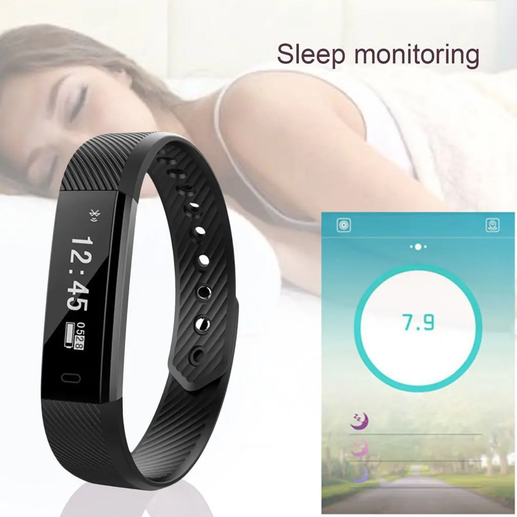 Wristband Smart Bracelet Sports Waterproof Step Fitness Bracelets Pedometer Wrist Band Sleep Monitor Call Reminder Smart Watch