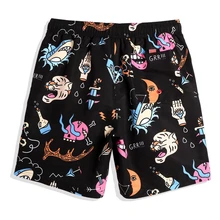 Мужские летние пляжные шорты для пробежки, быстросохнущие пляжные шорты для плавания и серфинга