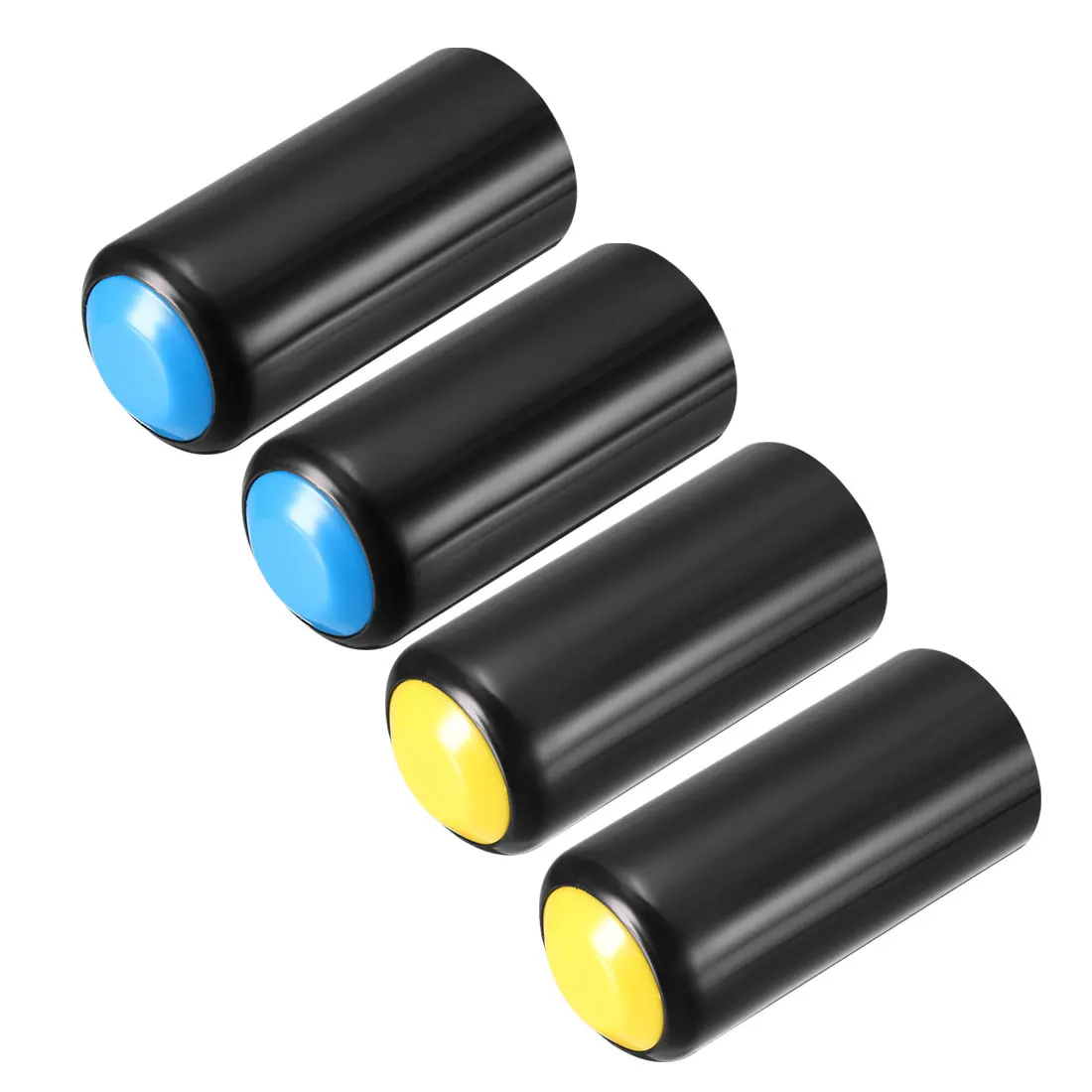 

uxcell 4Pcs Microphones Battery Cover for PGX24 SLX24 PG58 SM58 BETA58 Blue Yellow