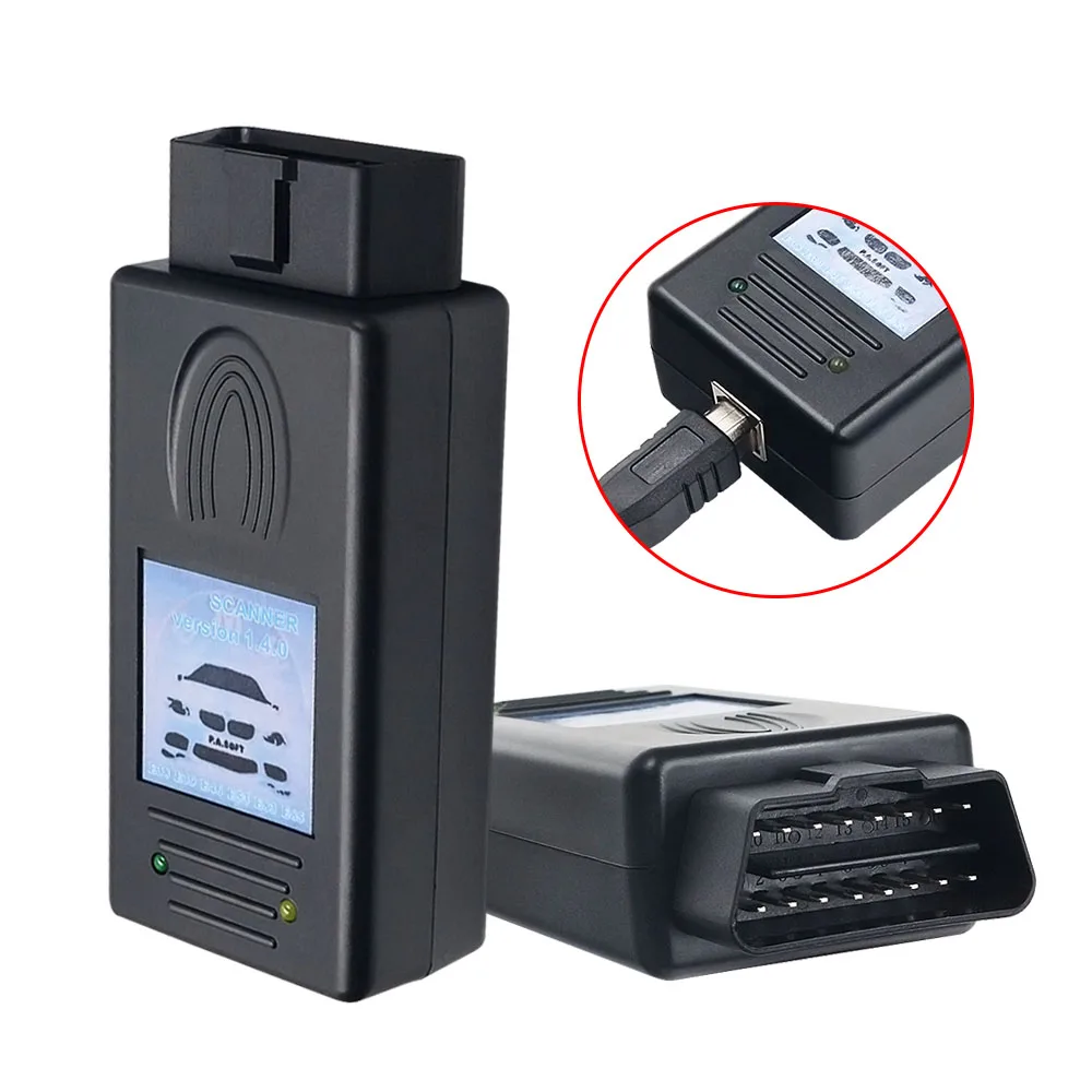 A+ Quality OBD2 Auto Scanner 1.4.0 For BMW Scanner Tool Unlock Version 1.4 With FT232RL Chip PA Soft V1.4.0 For BMW Scanner 1.4