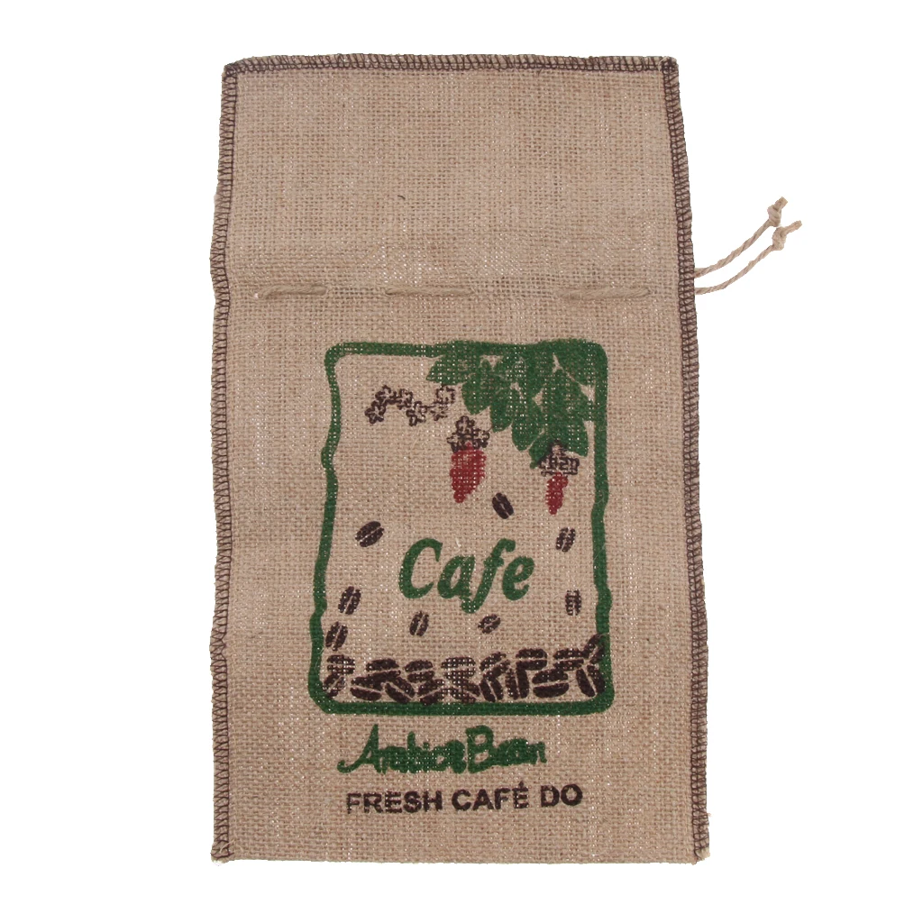 12.6x7.5 inch Large Burlap Bags with Drawstring Burlap Coffee Bean Bags Potato Race Bags 1 Lbs Linen Storage Jute Bag Hevy Duty