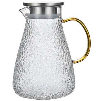 

1800Ml Cold Kettle Glass Kettle Large Capacity Heat Resistant Kettle Teapot Coffee Pot