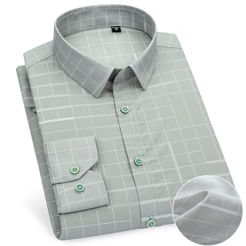

Рубашка мужская классическая в клетку, деловая Классическая блуза с длинными рукавами, без карманов, в повседневном/офисном стиле