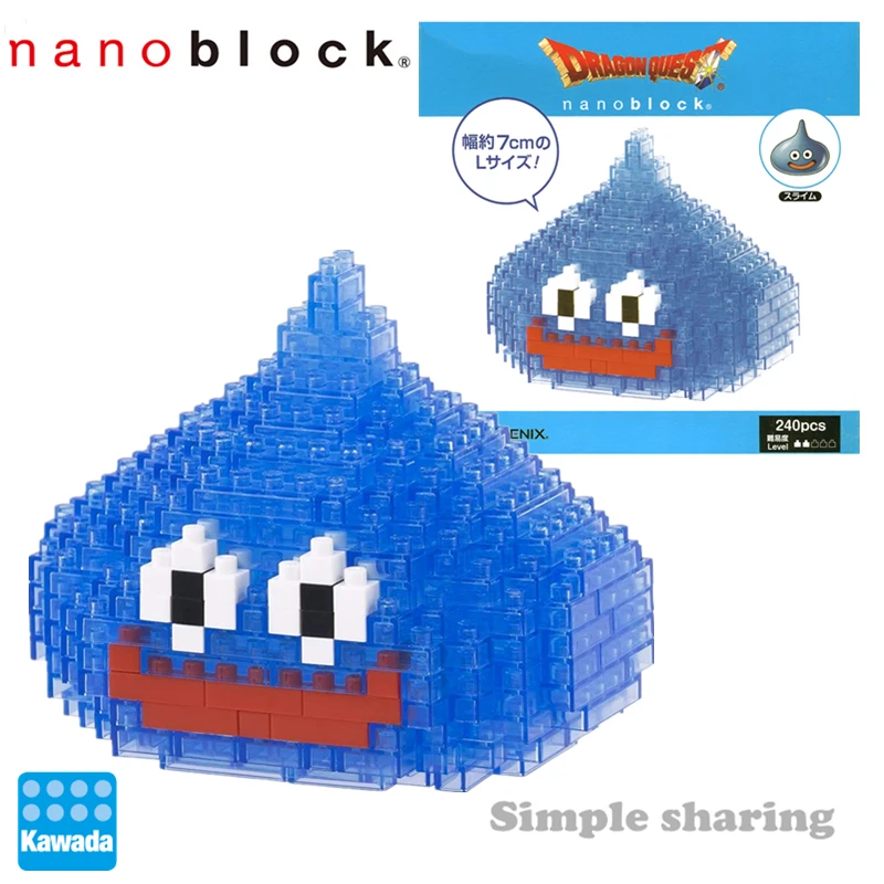 Dragon Quest Nanoblock Slime Nanoblock Square Enix Dragon Quest Nano Block Slime L Size 240 Pieces Aliexpress Toys Hobbies