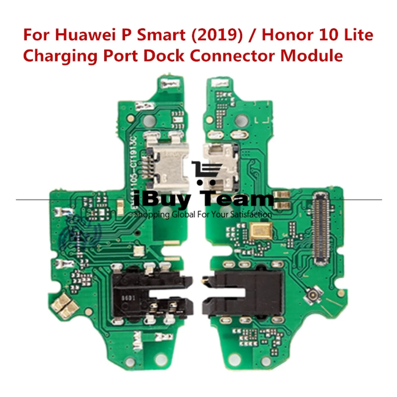 Для Huawei P Smart 2019/Honor 10 Lite зарядный порт USB разъем гибкий кабель зарядное устройство