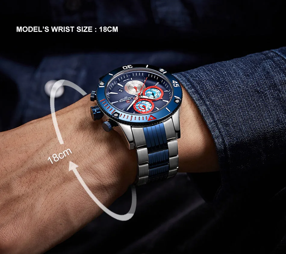 NAVIFORCE мужские часы Топ бренд большой циферблат спортивные часы мужские Роскошные Кварцевые наручные часы хронограф мужские часы Relogio Masculino
