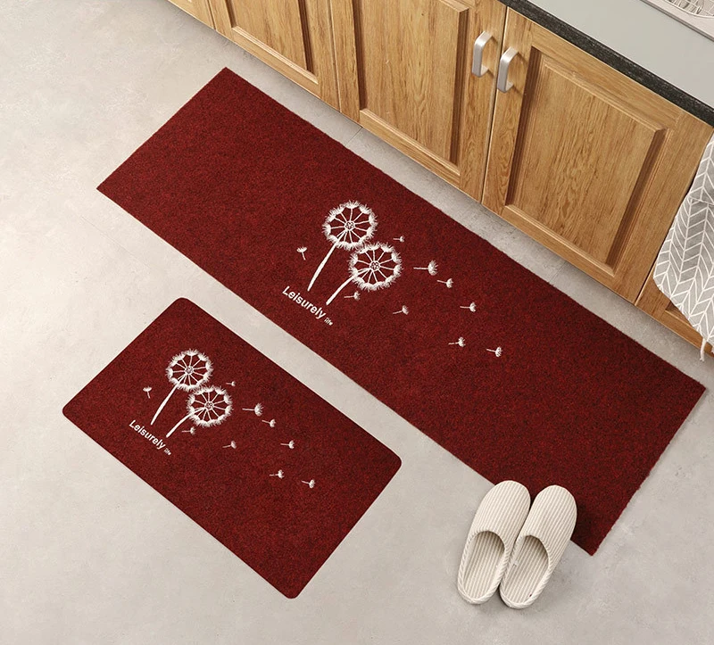 Зеленый Kitchen Non-slip Door Mat Tapete Doormats Carpet Thin Non-Slip Kitchen Bathroom Carpet Room Pad Floor Mat Home Floor Mats - Цвет: Зеленый