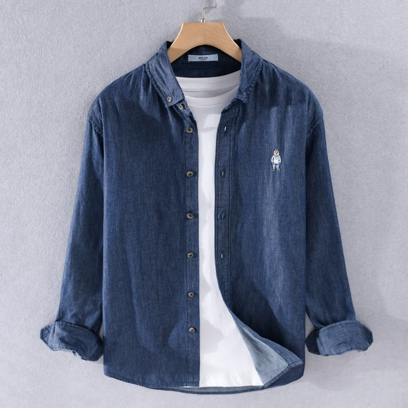 denim solid comfortable shirt