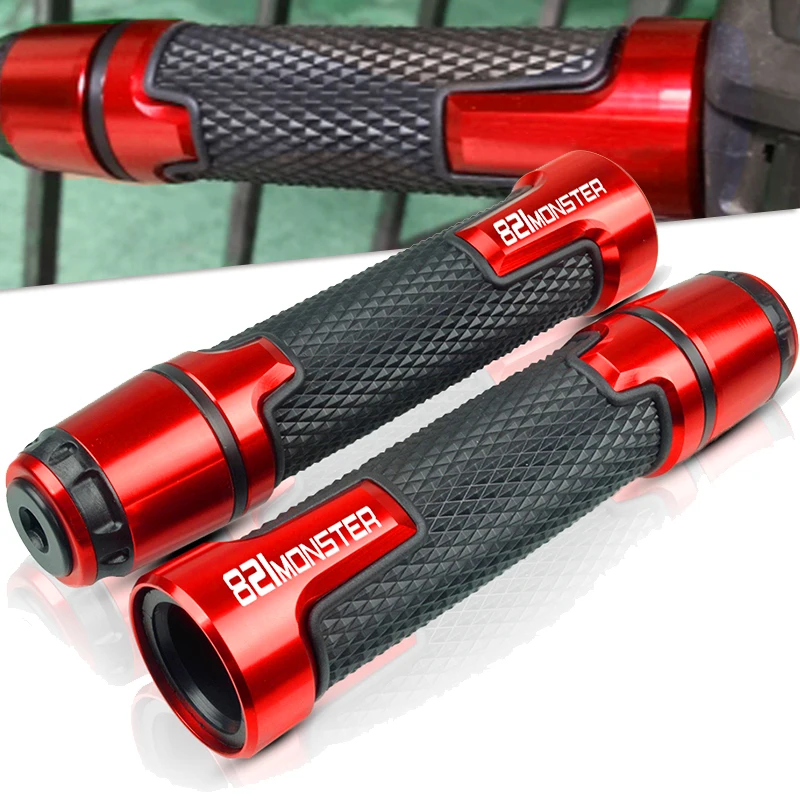 

7/8" 22MM CNC Motorcycle handlebar grip handle bar Motorbike handlebar grips FOR DUCATI MONSTER 821 Monster 2014 2015 2016 2017