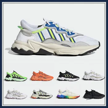 

2020 Pride 3M Reflective Xeno Ozweego for Men Women Casual Shoes Neon Green Solar Yellow Halloween Tones Core Black Trainer