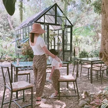 Ctong. INS/детские штаны для родителей и детей, Леопардовый фонарик с узором, противомоскитные штаны