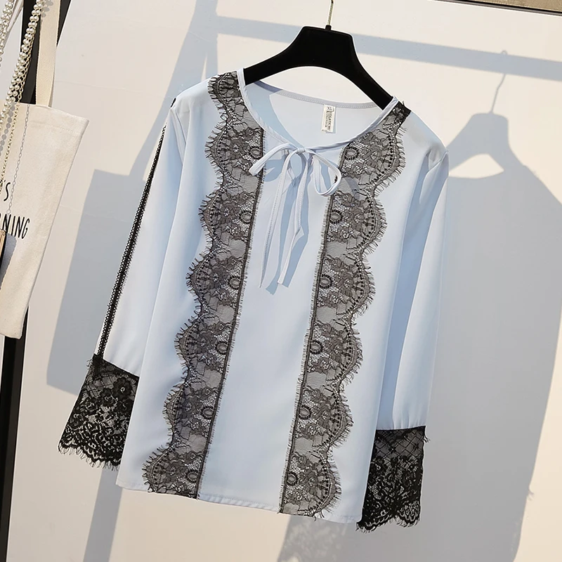 

The New Korean Version Of Autumn Dress In 2019 Is Large, Fat, And 200 Kilograms. It Wears Fashionable Lace Stitching And Slim Ja