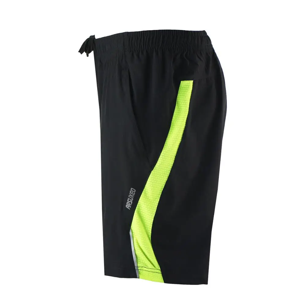 ARSUXEO, мужские спортивные шорты для бега, тренировок, футбола, тенниса, тренировок, спортзала, фитнеса, спортивные шорты, быстросохнущие, дышащие, с карманами, B162 - Цвет: green