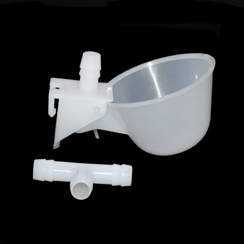 100 pcs Chicken drinking Cups Quail waterer bowls Bird glass Animal husbandry tools Automatic Bird Coop Feeder Drinking Cups