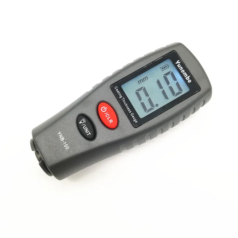 Digital Mini Coating Thickness Gauge Car Paint Thickness Meter Paint Thickness tester Thickness Gauge with backlight YNB-100 laser measuring tape