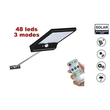 

48 led Separable LED Solar Light Solar Panel Power PIR Motion Sensor LED Garden Light Outdoor Pathway Sense Solar Lamp Wall Ligh