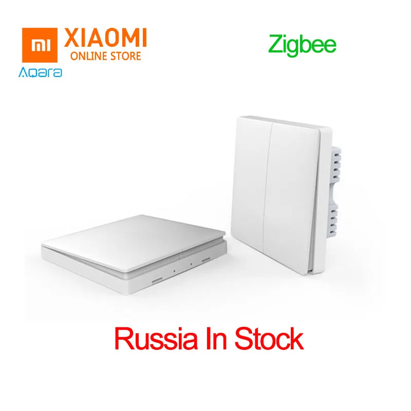 Настенный выключатель Xiao mi Aqara, светильник ZigBee, умный настенный выключатель, ключ, без нейтрального пожарного провода, пульт дистанционного управления, беспроводной переключатель, реле mi Home