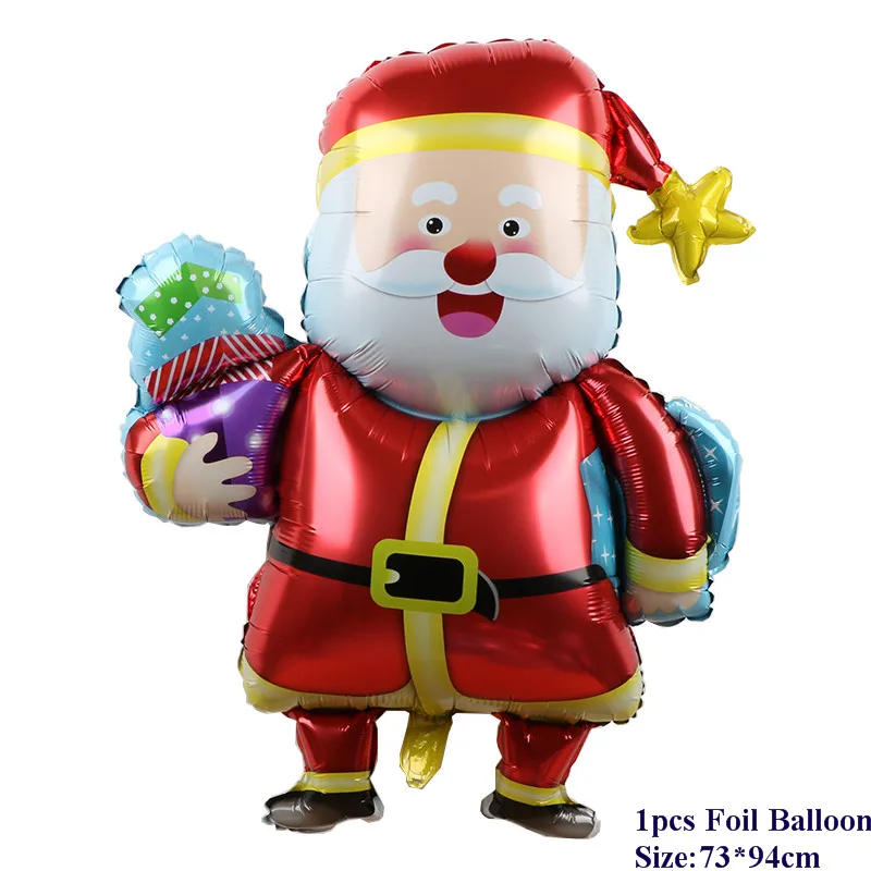 5 шт. мультфильм Санта Клаус Снеговик фольги Воздушные шары украшения для рождественской вечеринки вечерние воздушные шары с гелием воздушные шарики, детские игрушки - Цвет: Лиловый