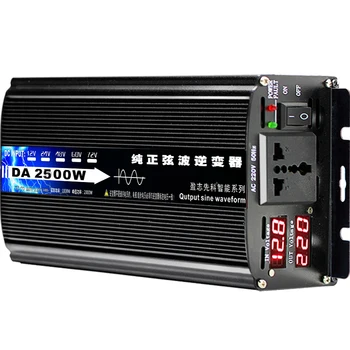 

Pure Sine Wave Power Inverter 2500W 12V 24V 220V Voltage Transformer Converter With 2 LED Display