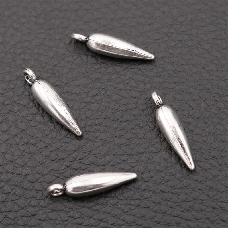 20 штук серебро Цвет 3D конус Charms модное браслет серьги DIY иных металлических