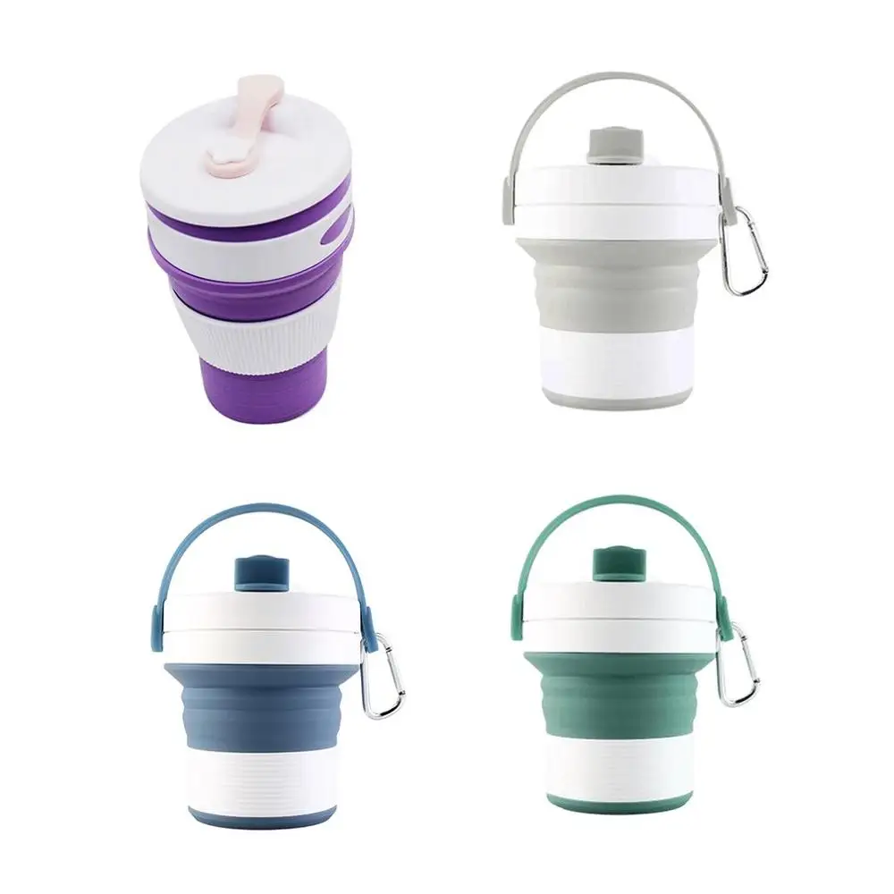 

Silicone Folding Cup Retractable Coffee Cup Travel Outdoor Convenient Cup Drinking Water Travel Bottle Light Travel Cup