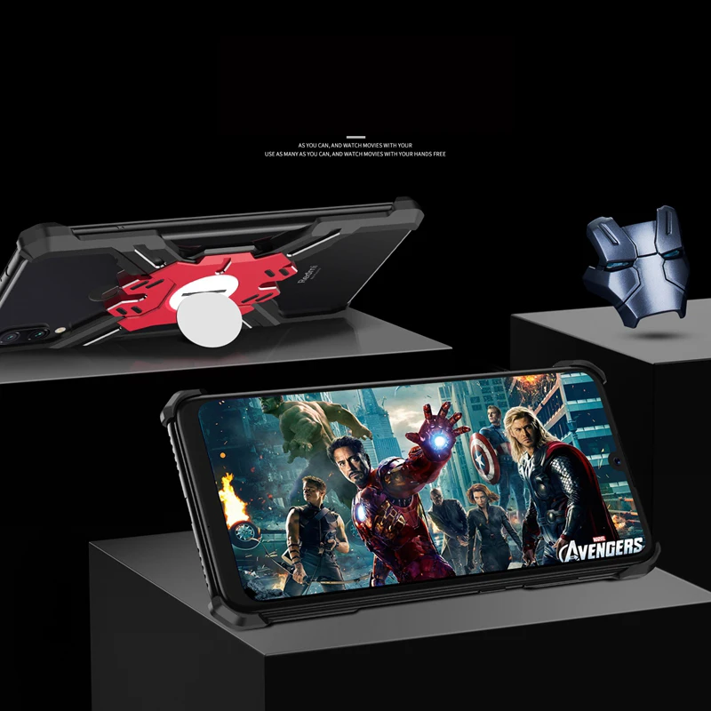 Чехол для Xiaomi Redmi Note 7, чехол для Redmi K20 Pro, защитный чехол, металлический алюминиевый каркас, противоударный чехол для телефона