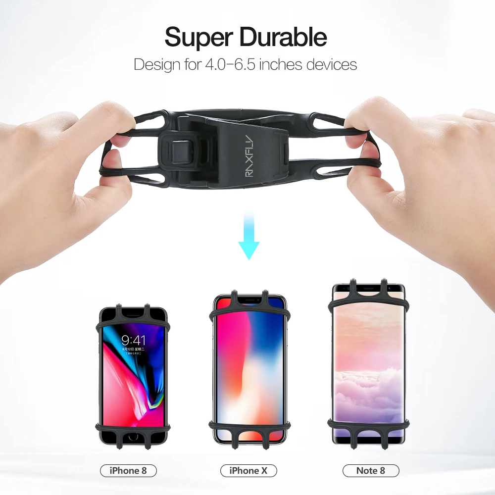  RAXFLY Fahrrad Telefon Halter Für iPhone X 8 Plus XR XS Max Samsung S9 S8 Halterung Telefon Stand H