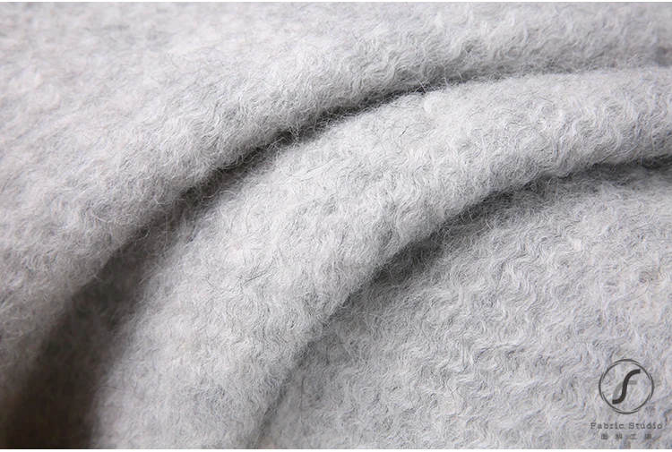 Передовая волнистая Ткань Альпака, шерстяная ткань, пушистое пальто, одежда, ткань, осень и зима, Новая высококачественная Мода