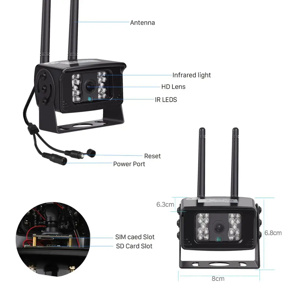 IP камера BESDER Full HD 1080P 4G SIM карта Wi Fi 960P 720P ONVIF металлический чехол мини наружного