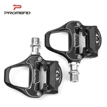 1Pair PROMEND Mountain Bike Pedals Self-locking Aluminium Alloy Anti-Slip Bearing Pedals For BMX Road MTB Bicycle Accessories