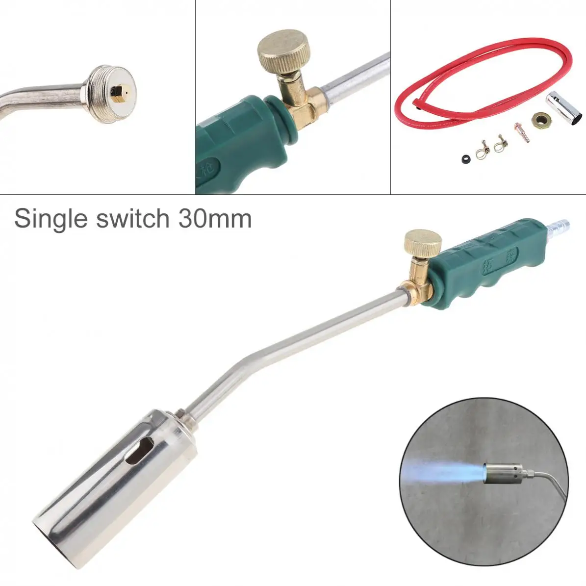

30mm Single Switch Type Liquefied Gas Torch Welding Spitfire-Gun Support Oxygen Acetylene Propane for Barbecue / Hair Removal
